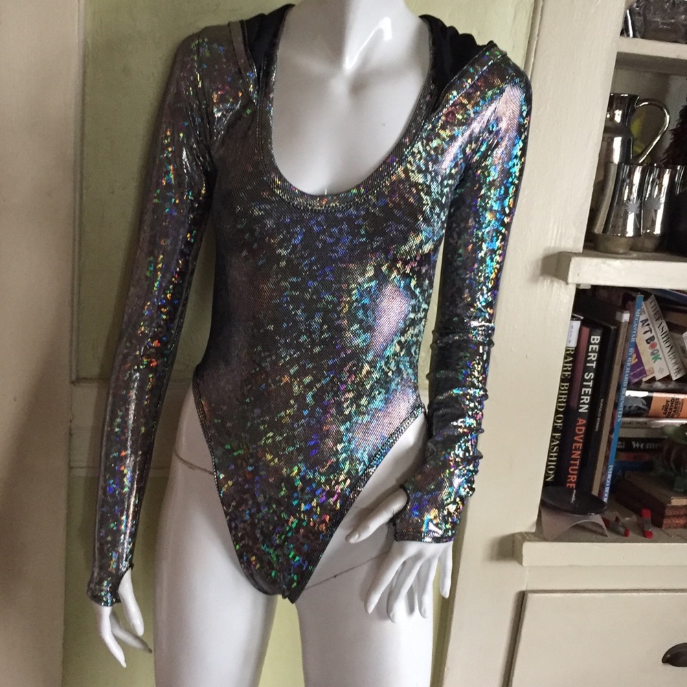 J. Valentine silver leotard